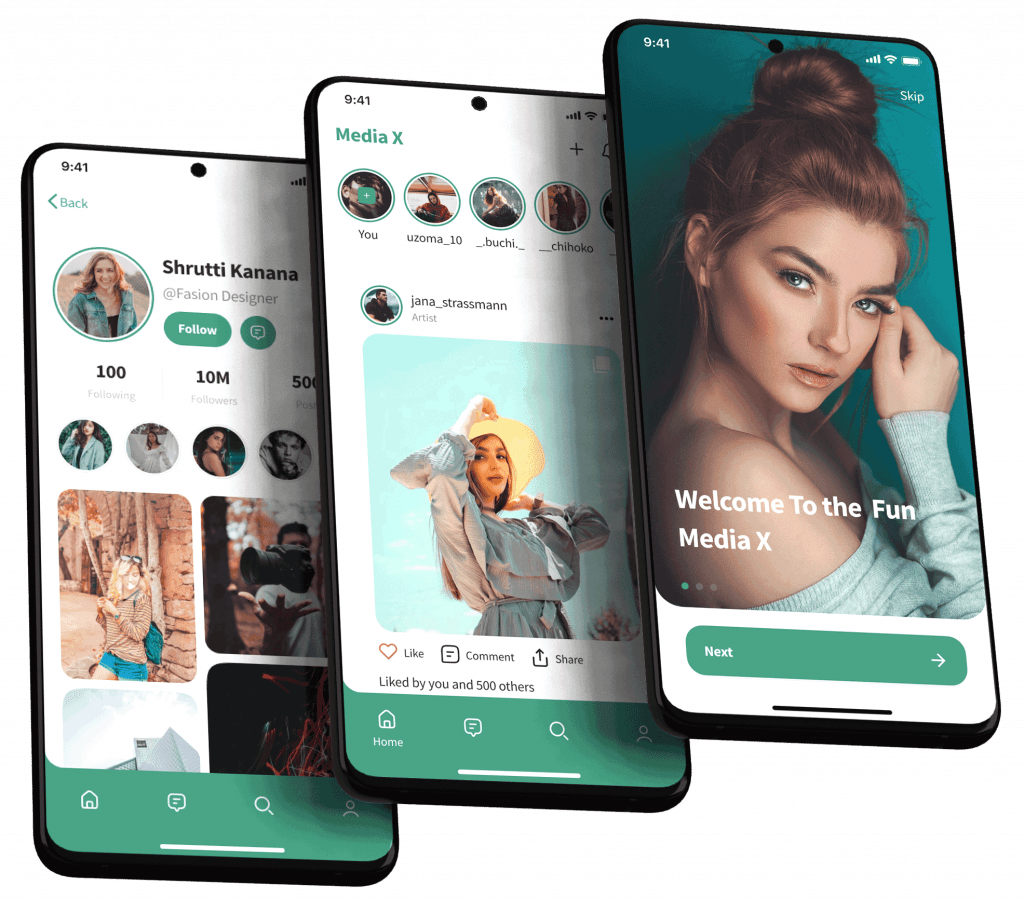 social media app banner