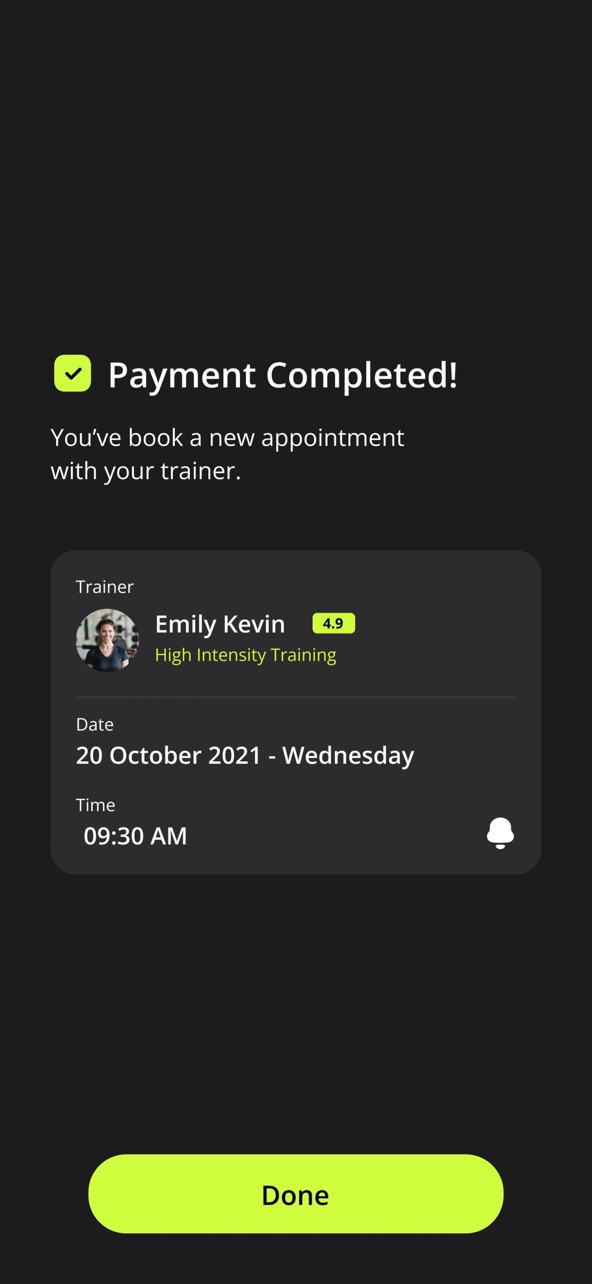 Payment Completed
