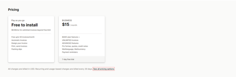 Invoice Falcon Pricing